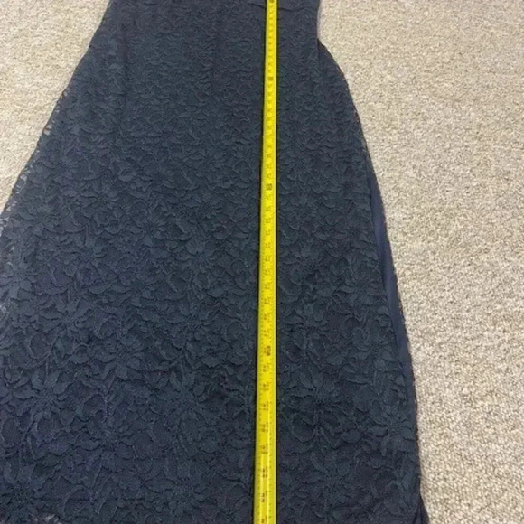 Blu Sage Navy Blue Lace Overlay Dress Size 14W Wedding Cocktail Party - Picture 11 of 11